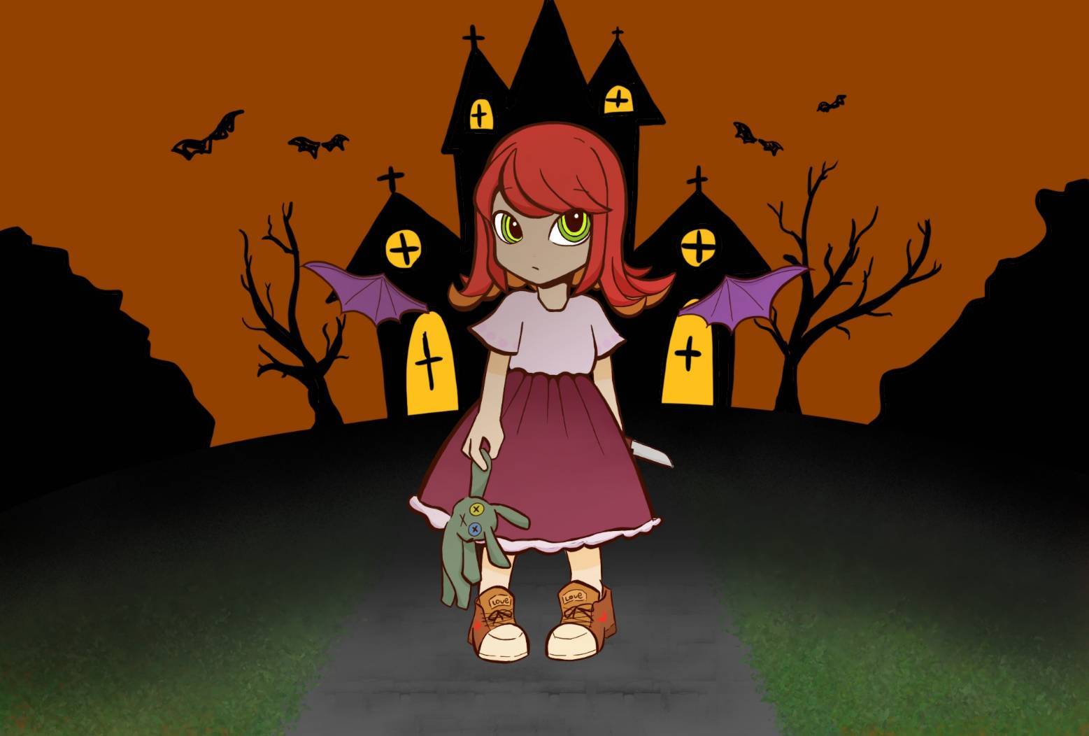 ハロウィンの少女